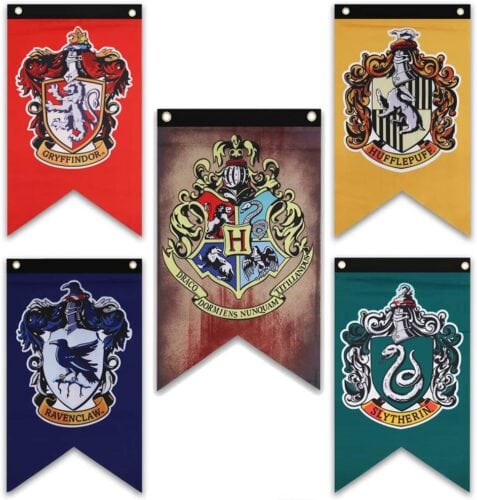 Hogwarts House wall banners
