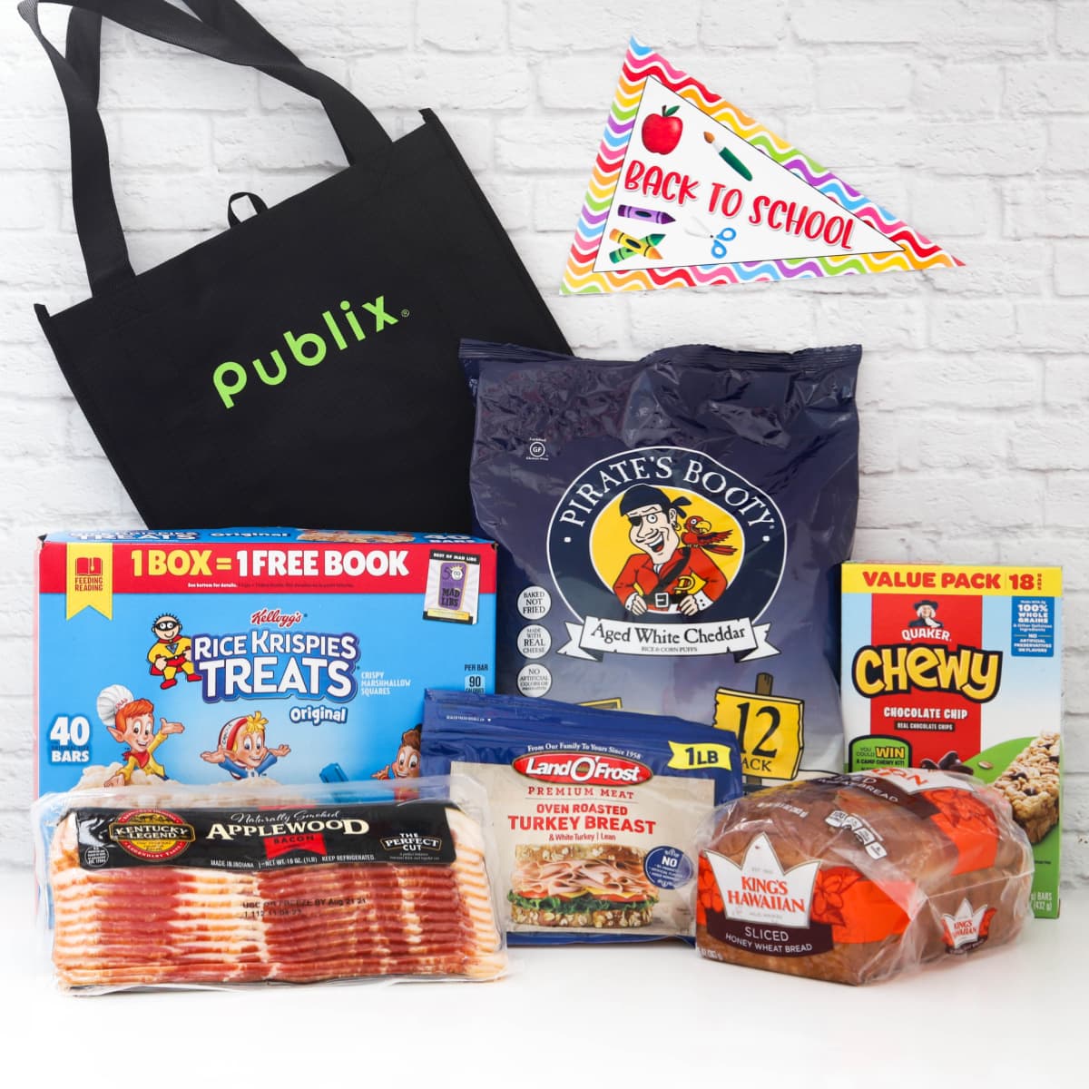 Food on sale during the Publix Back to School promotion