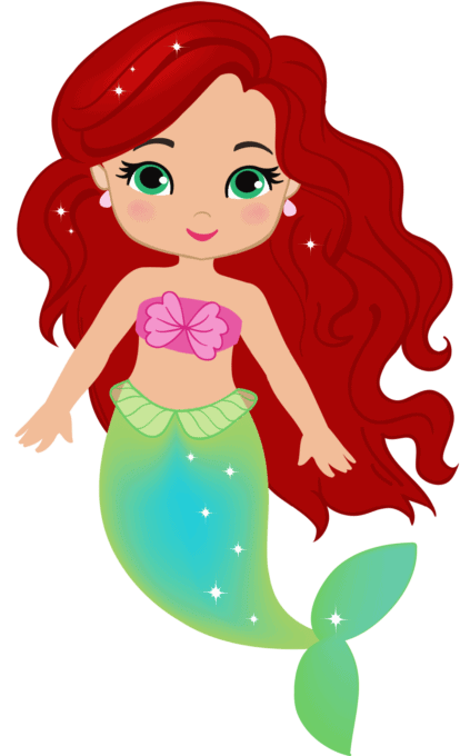Princess Ariel with tail