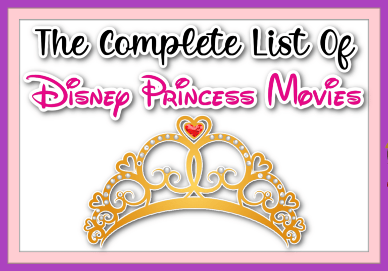 The Complete List Of Disney Princess Movies