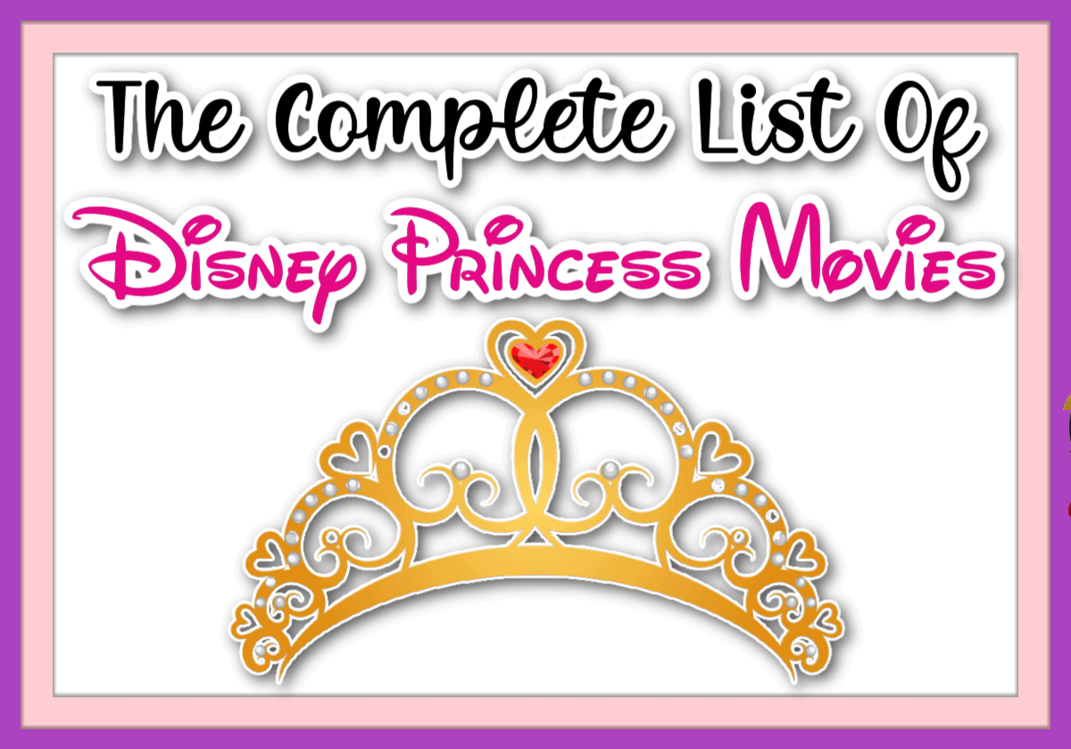 disney princess movies list animated