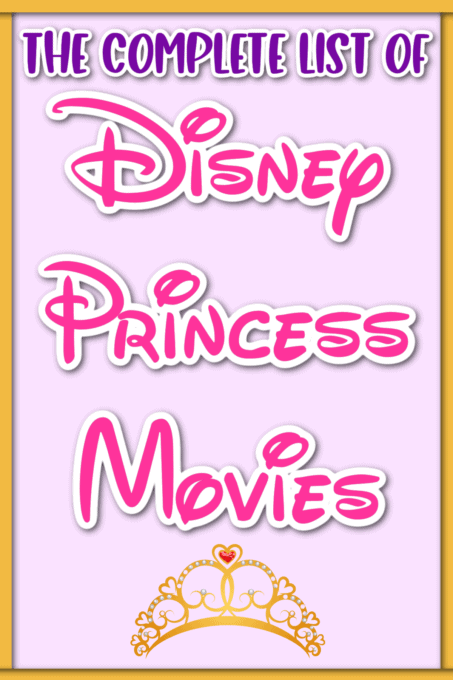Disney Princess Movies pin