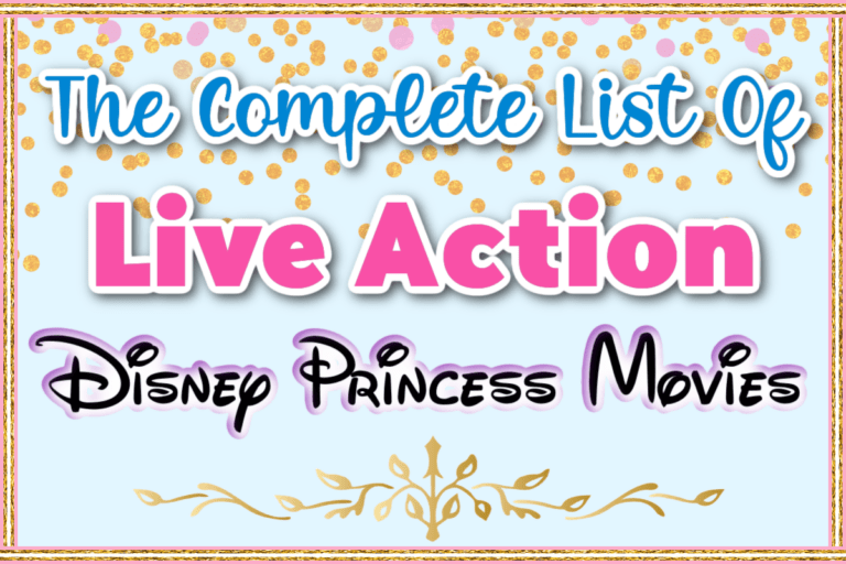 The Complete List Of Live Action Disney Princess Movies