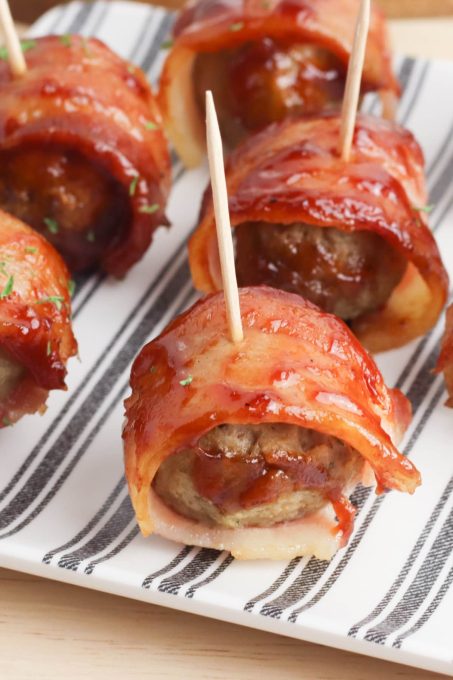 Bacon Wrapped Meatballs | Fun Money Mom