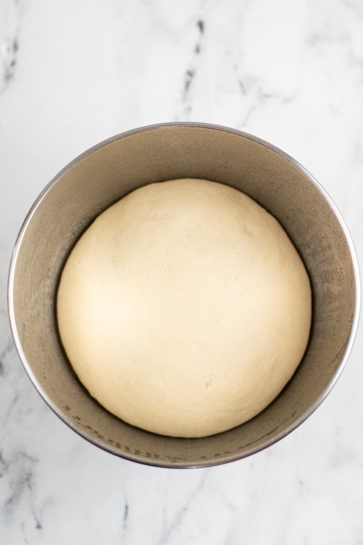 Pretzel dough rising