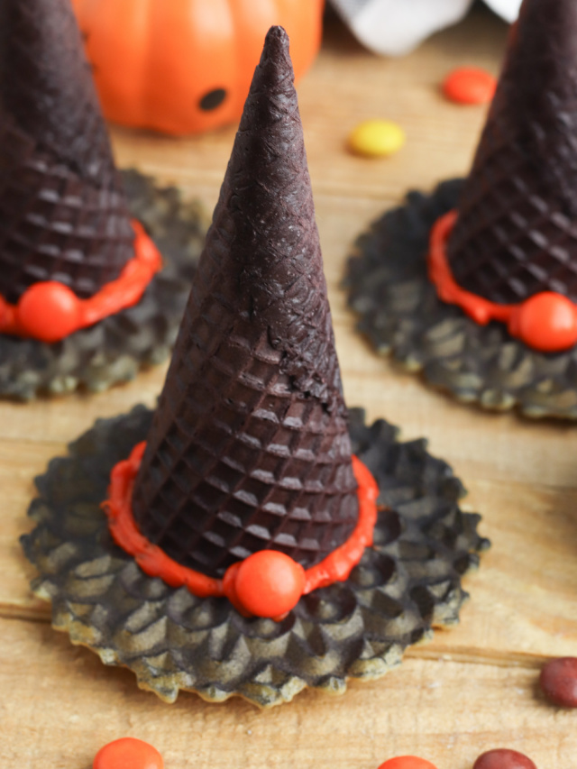Ice Cream Cone Witch Hat Cookies story