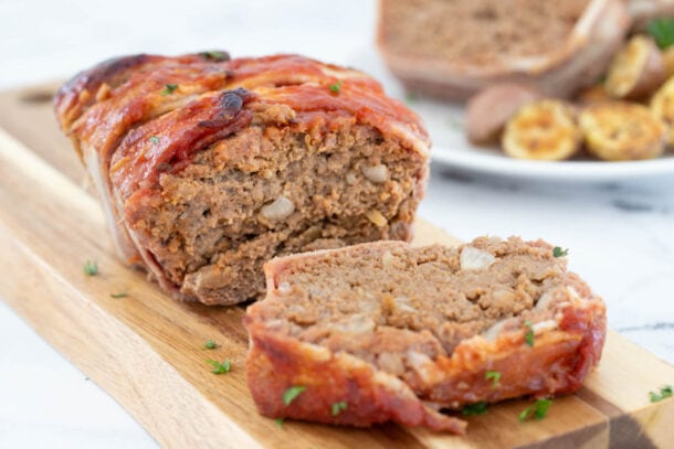 Bacon Wrapped Meatloaf Recipe | Fun Money Mom