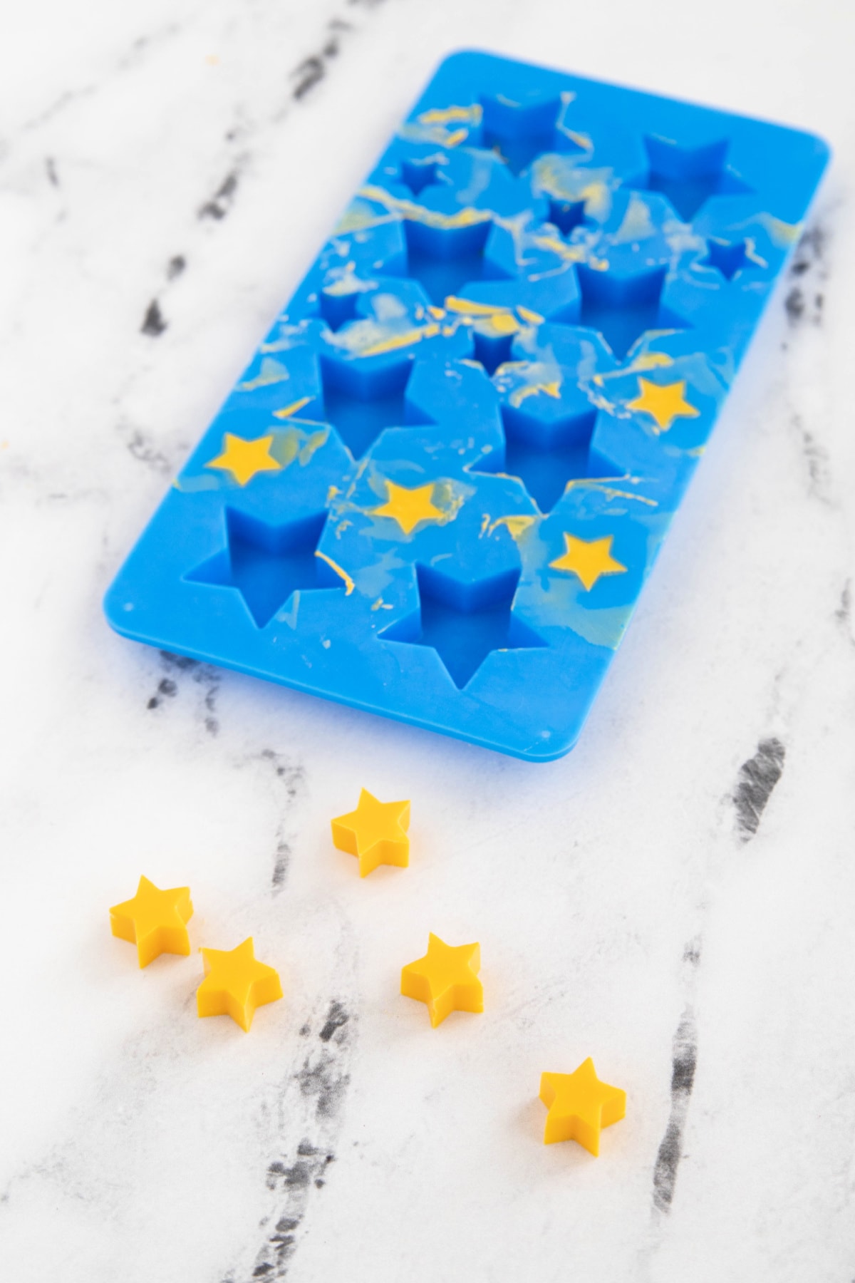 Candy stars for topping edible Christmas trees