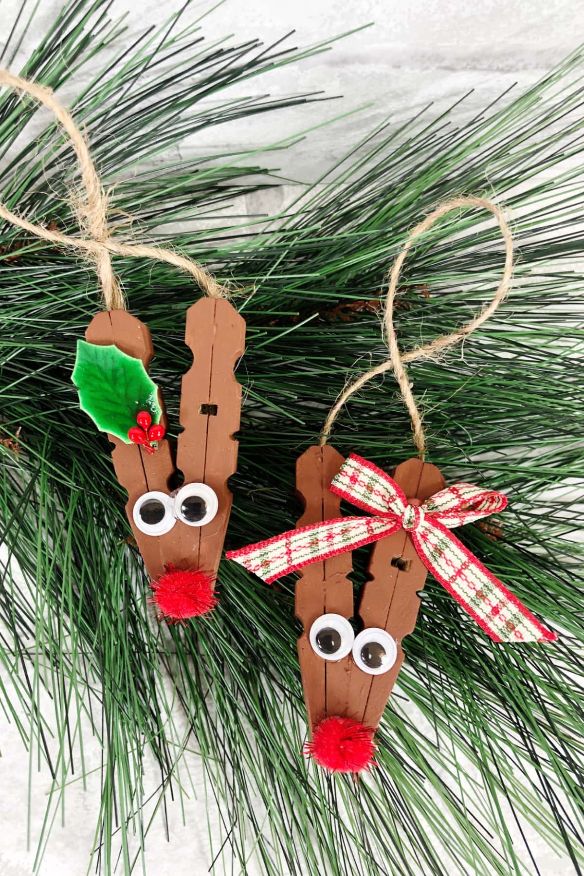 Clothespin Reindeer Ornament 1