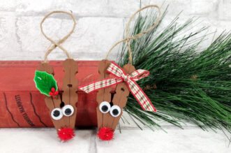 Clothespin Reindeer Ornament Craft