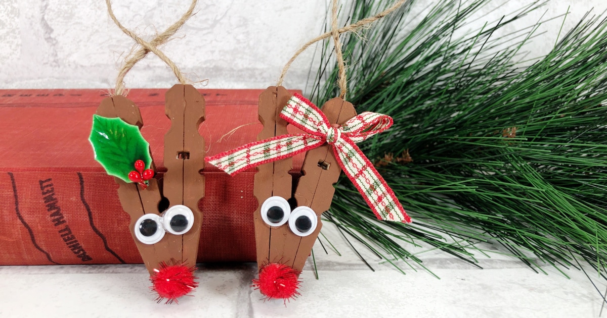 Clothespin Reindeer Ornament - Fun Money Mom