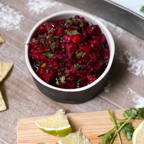Cranberry Salsa for recipe card