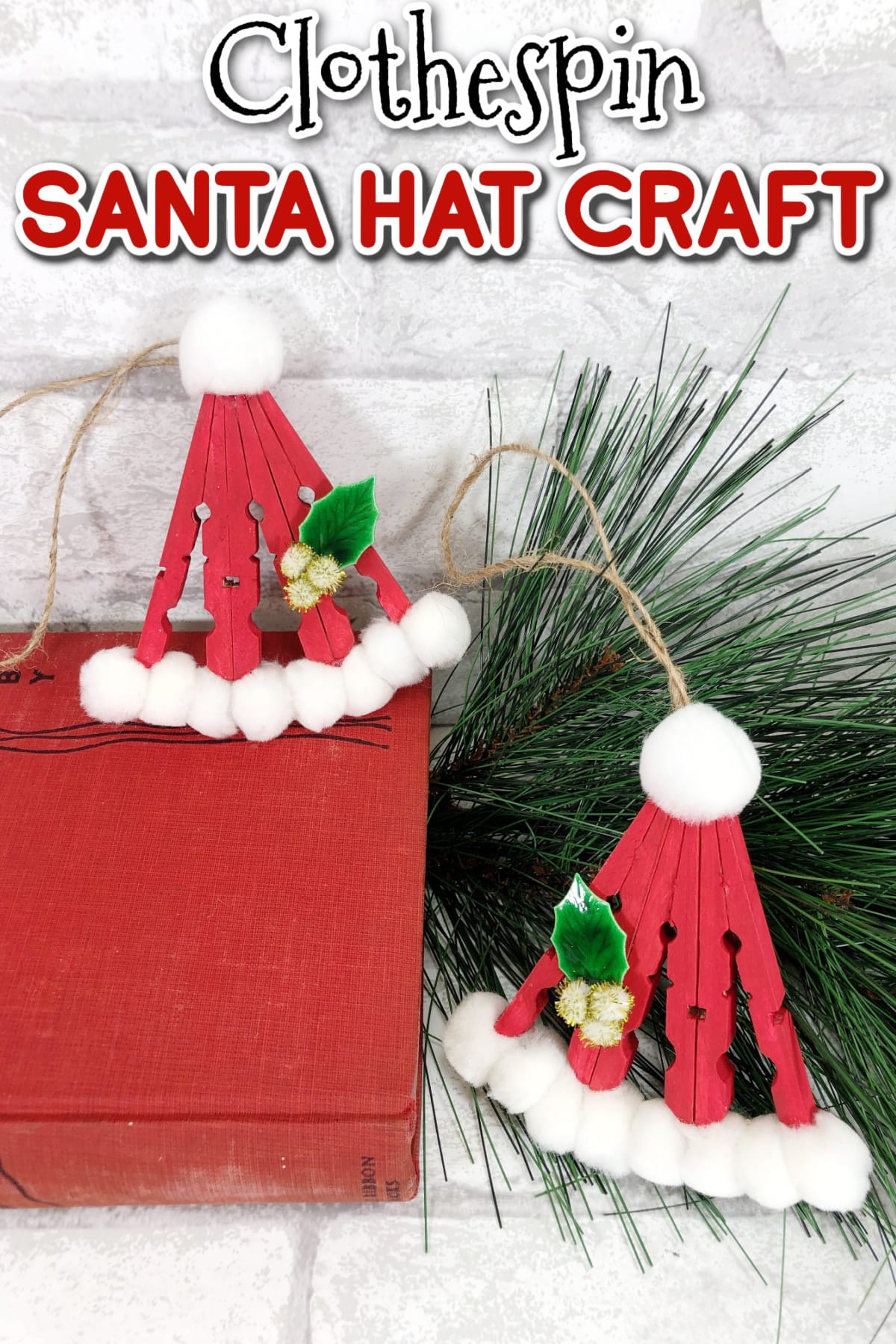 Clothespin Santa Hat Craft | Fun Money Mom