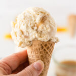 Butterbeer Ice Cream in cone