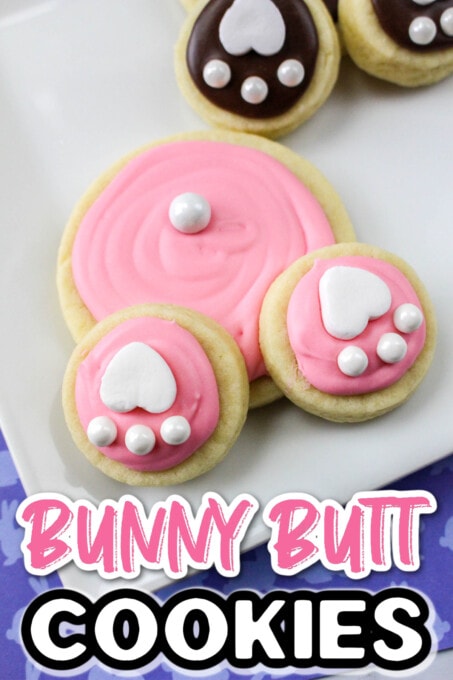 Bunny Butt Sugar Cookies Pin 1