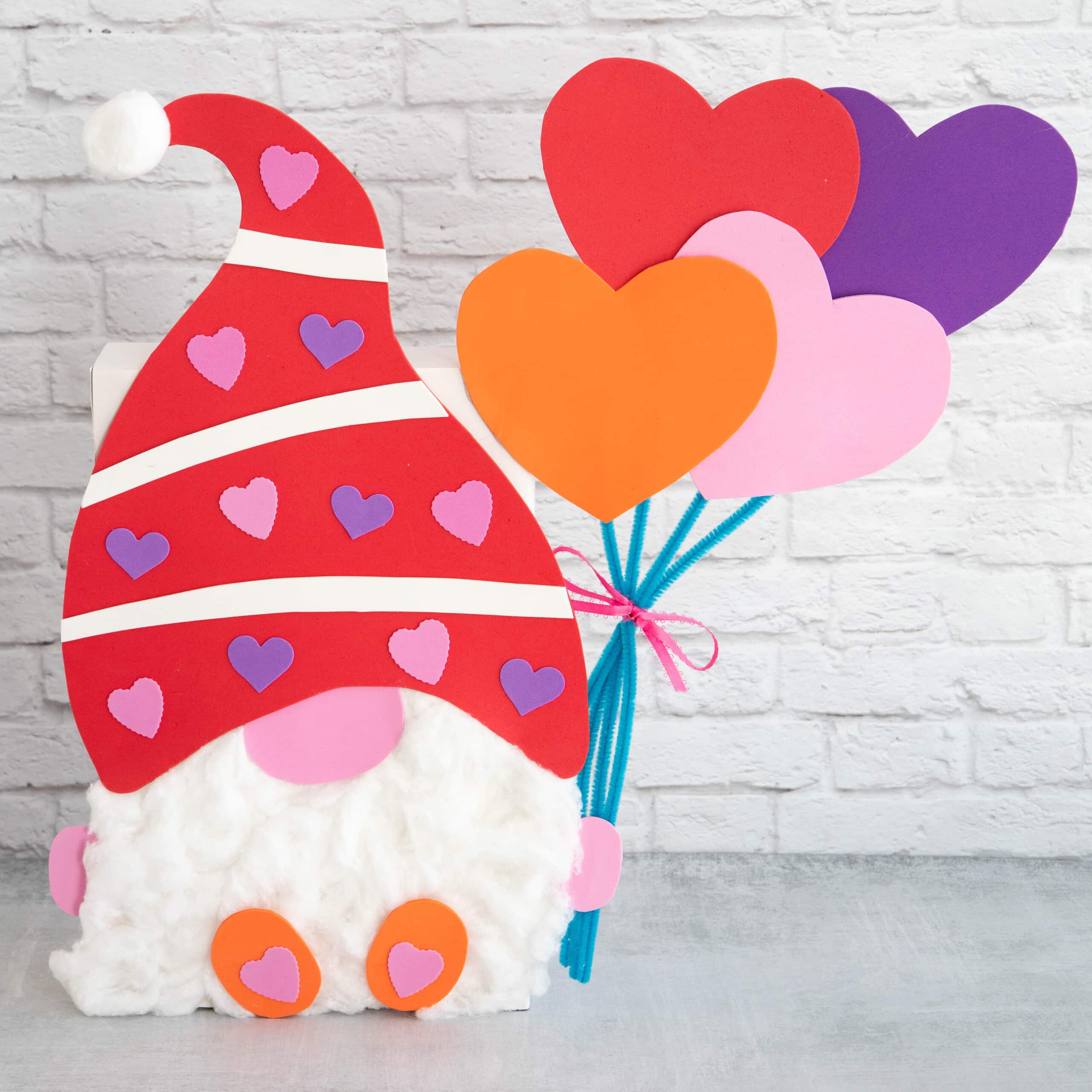 diy gnome valentine box with printable template fun money mom