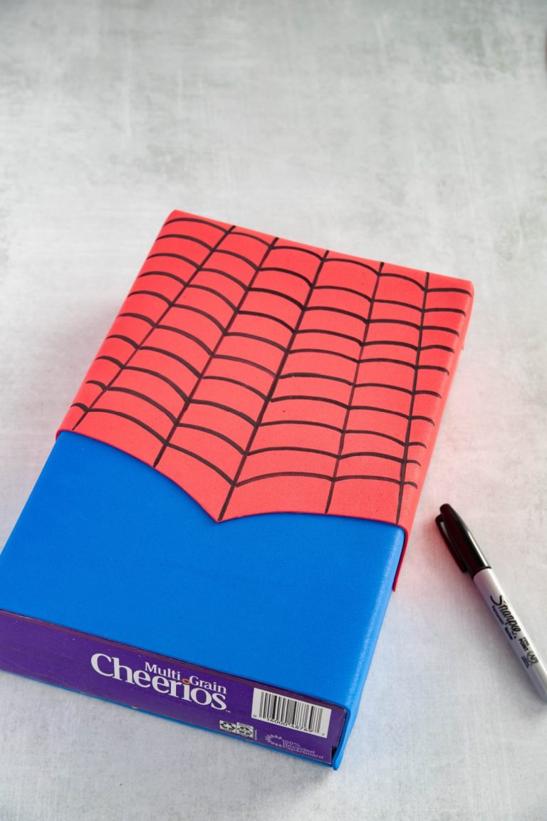 Spiderman Valentine Box (with printable template) - Fun Money Mom
