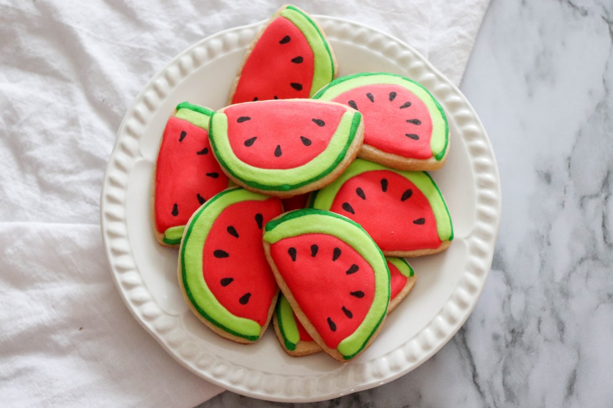 Watermelon cookies from above