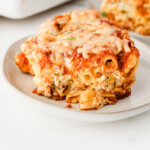 Meatless Baked Ziti Recipe for recipe card