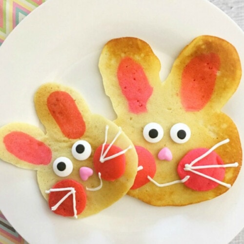 Bunny pancakes for Easter
