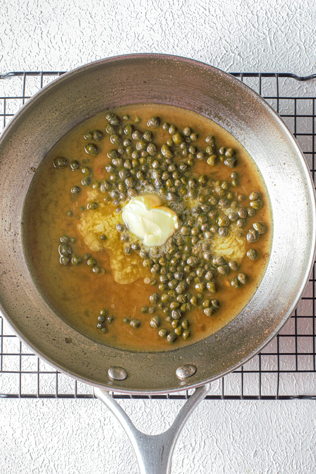 Capers mixture with butter