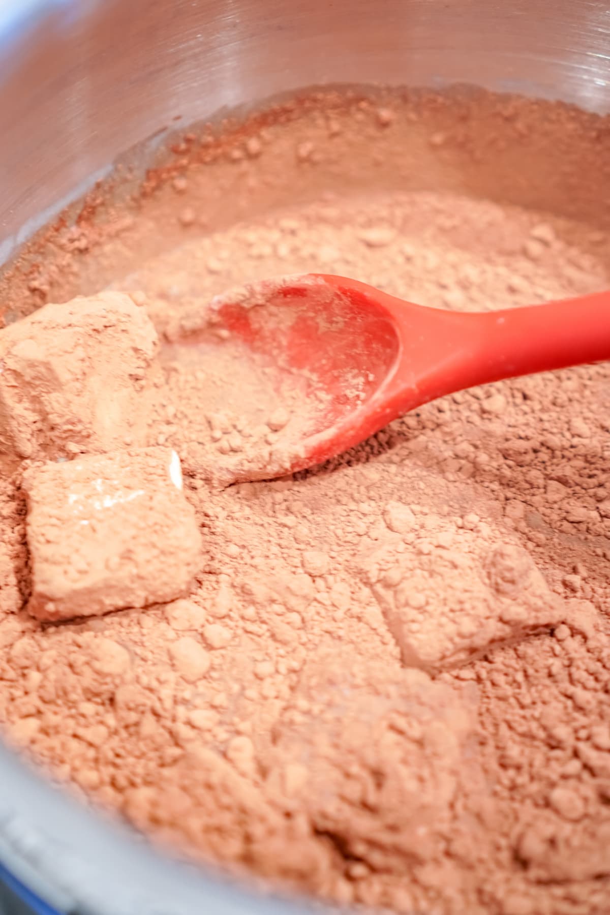 Cocoa powder combined with sugar mixture