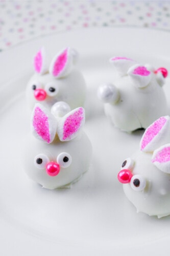 Oreo Balls made to look like bunnies