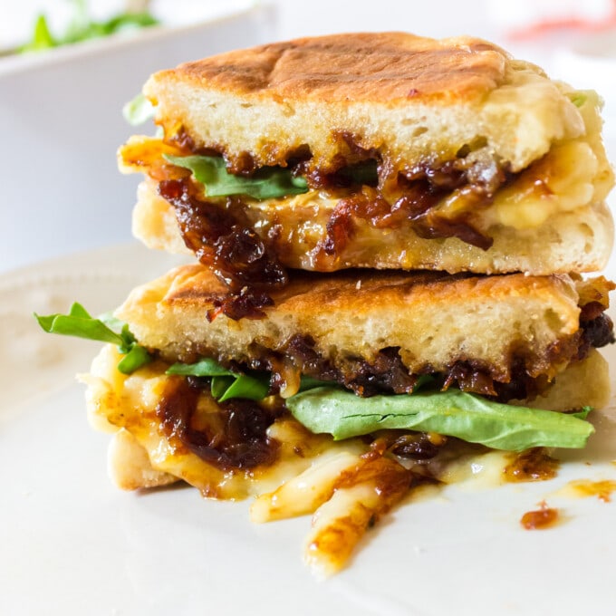 Brie Grilled Cheese With Prosciutto And Caramelized Onions