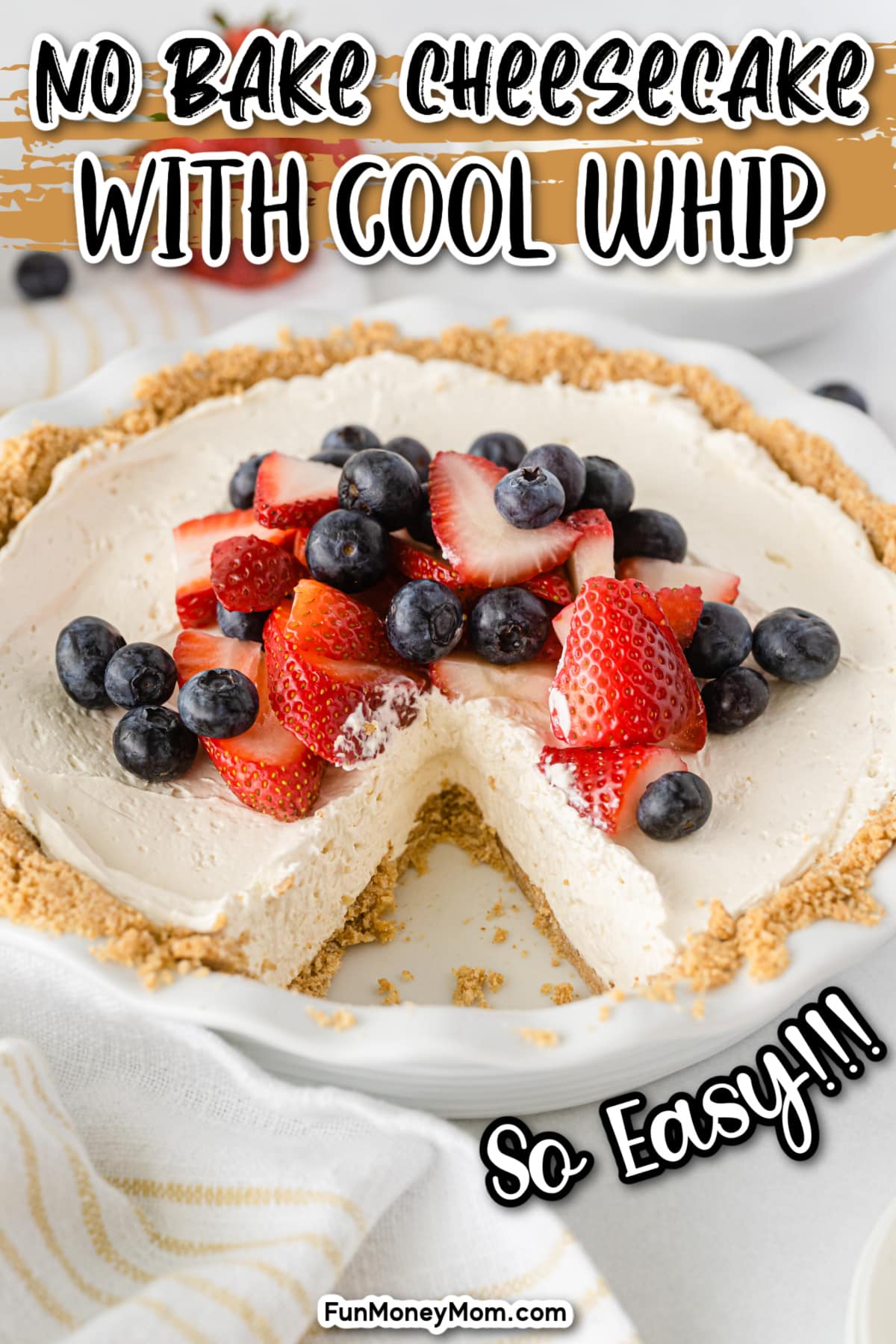 No Bake Cheesecake With Cool Whip - Fun Money Mom