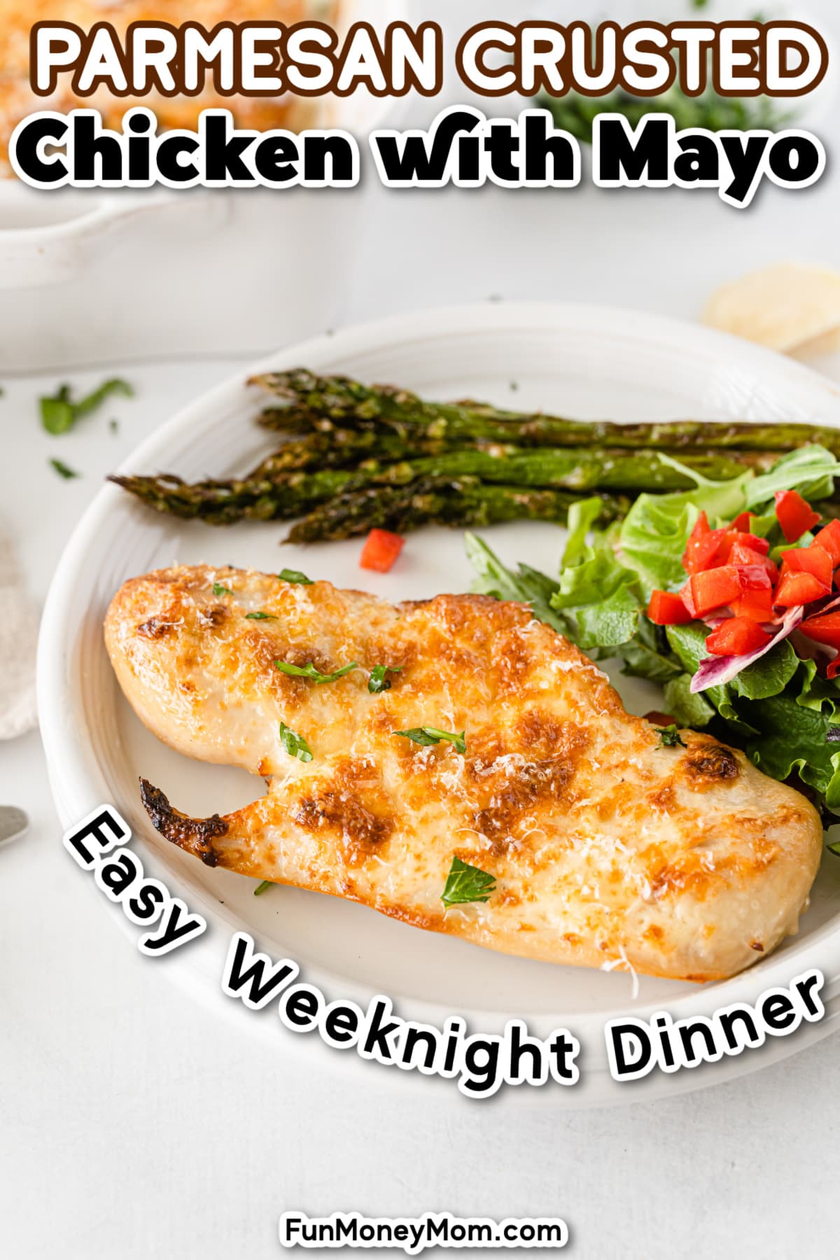 Parmesan Crusted Chicken with Mayo - Fun Money Mom