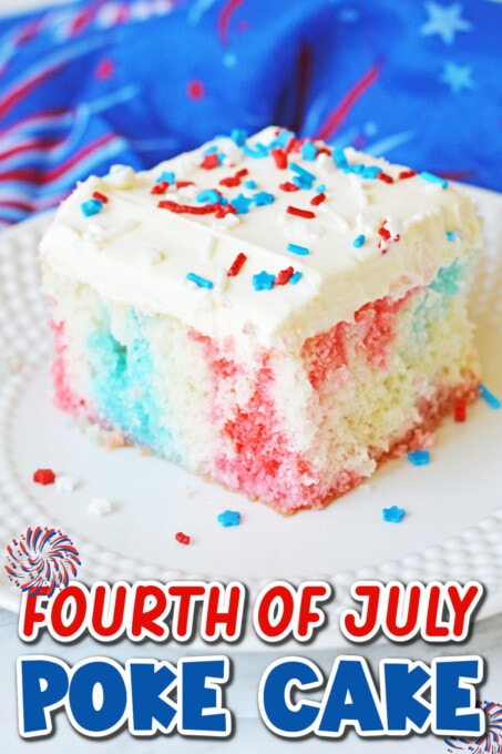 Fourth Of July Poke Cake Pin 1