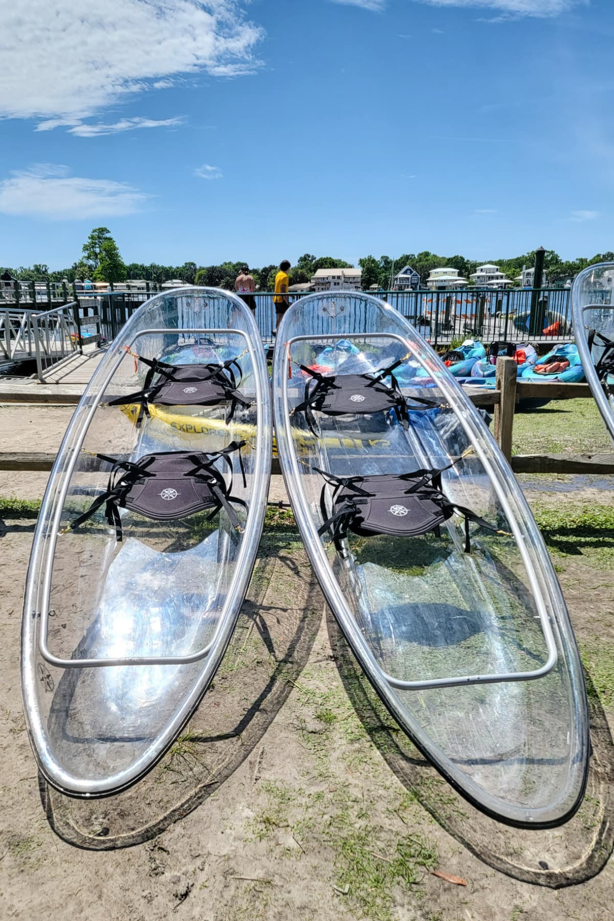 Clear kayaks at Crystal River
