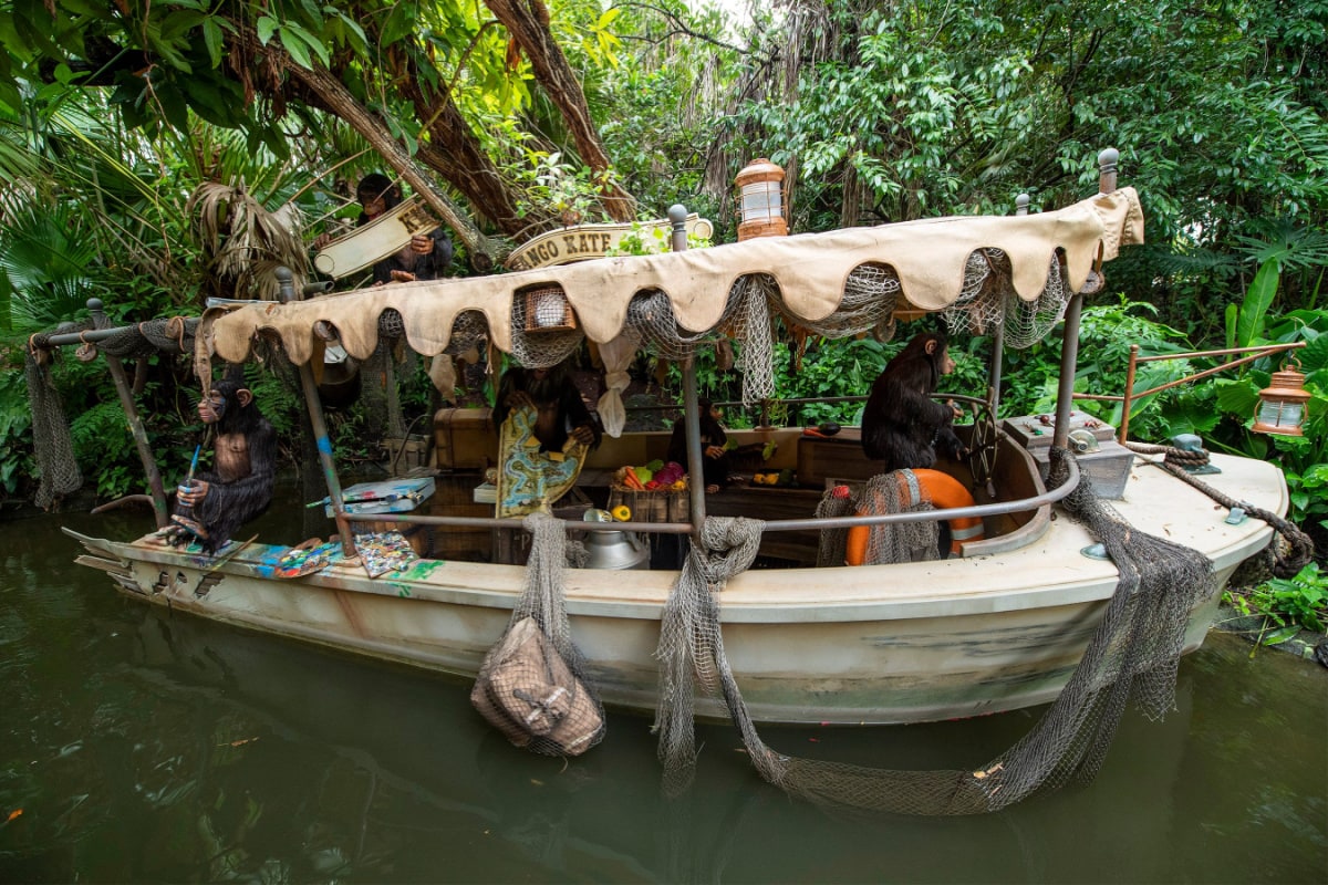 Tour  boat from the Jungle Cruise