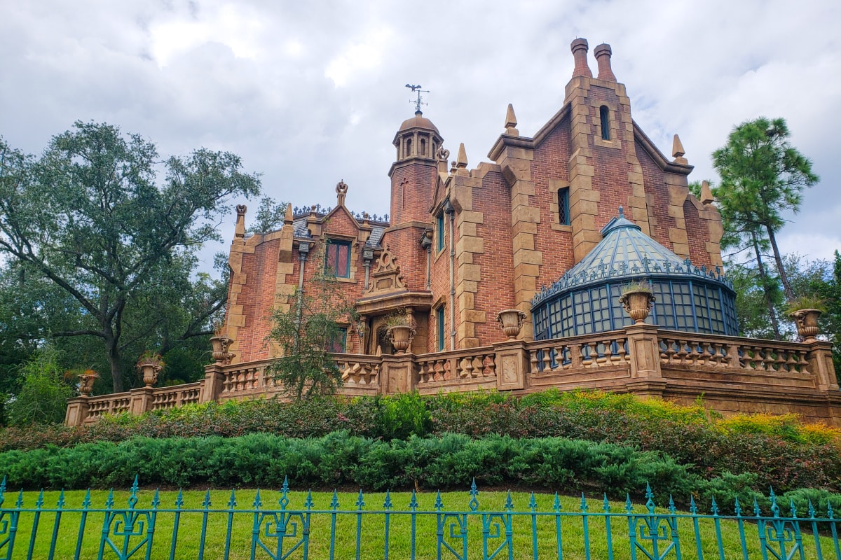 Haunted Mansion on hill at Walt Disney World