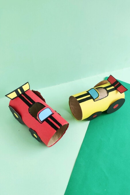 Easy Toilet Paper Roll Race Car - Fun Money Mom