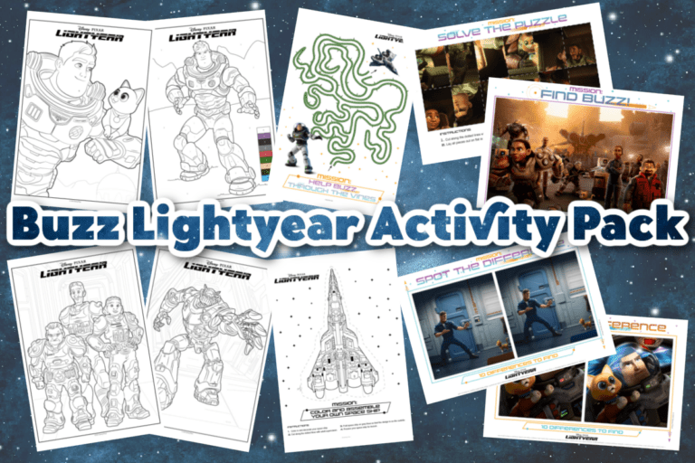 Buzz Lightyear Coloring Pages & Activity Sheets