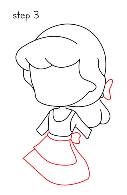 How To Draw Cinderella step 3