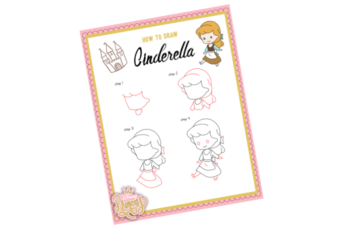 How To Draw Cinderella printable