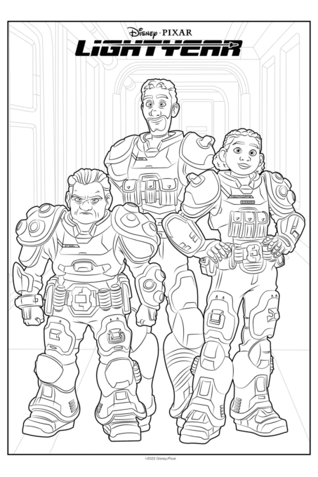 Izzy, Mo and Darby Coloring Page