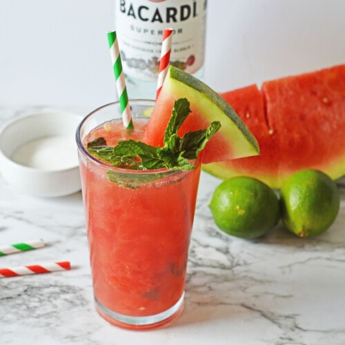 Watermelon Mojito for recipe card
