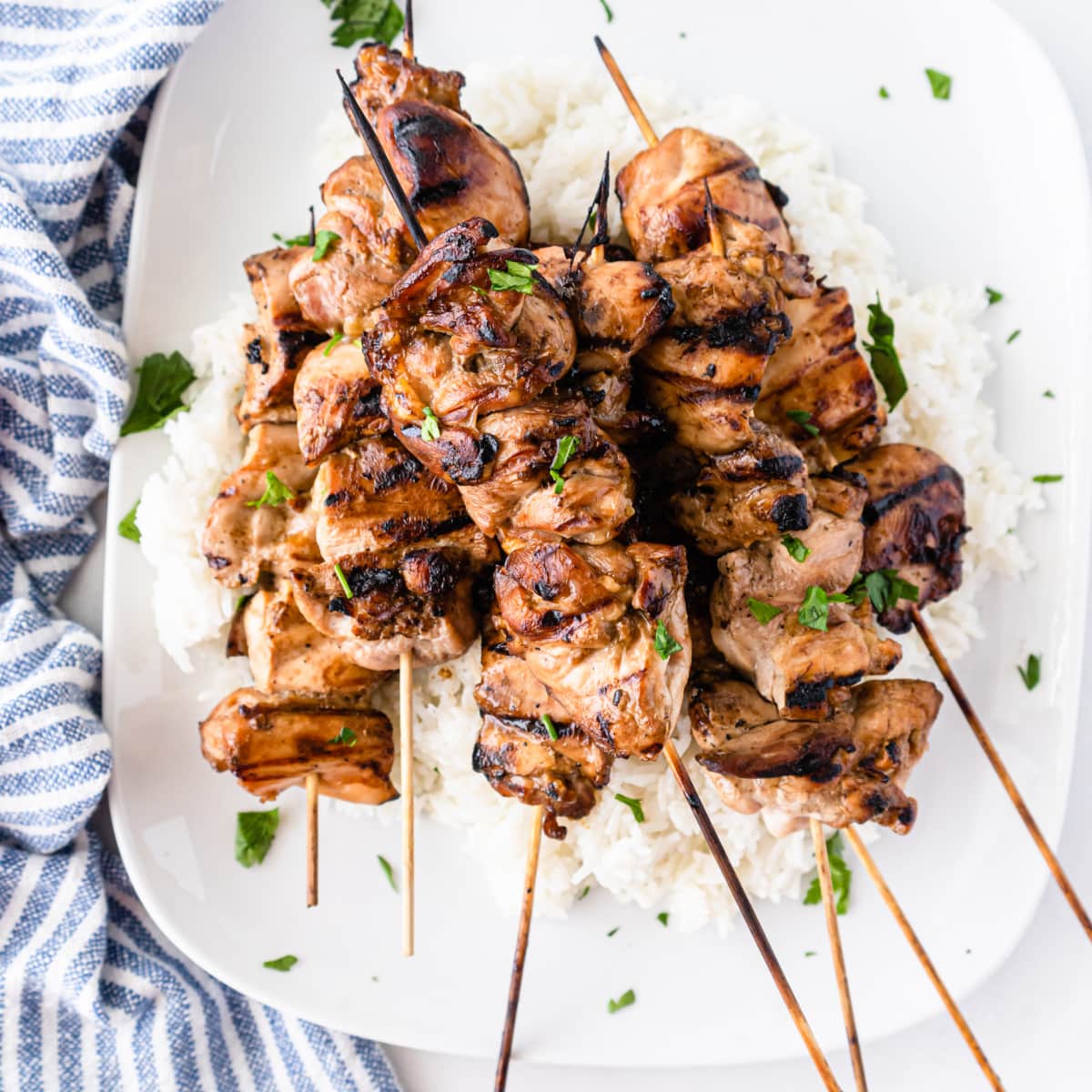 EASY Chinese Chicken on a Stick - Greedy Girl Gourmet