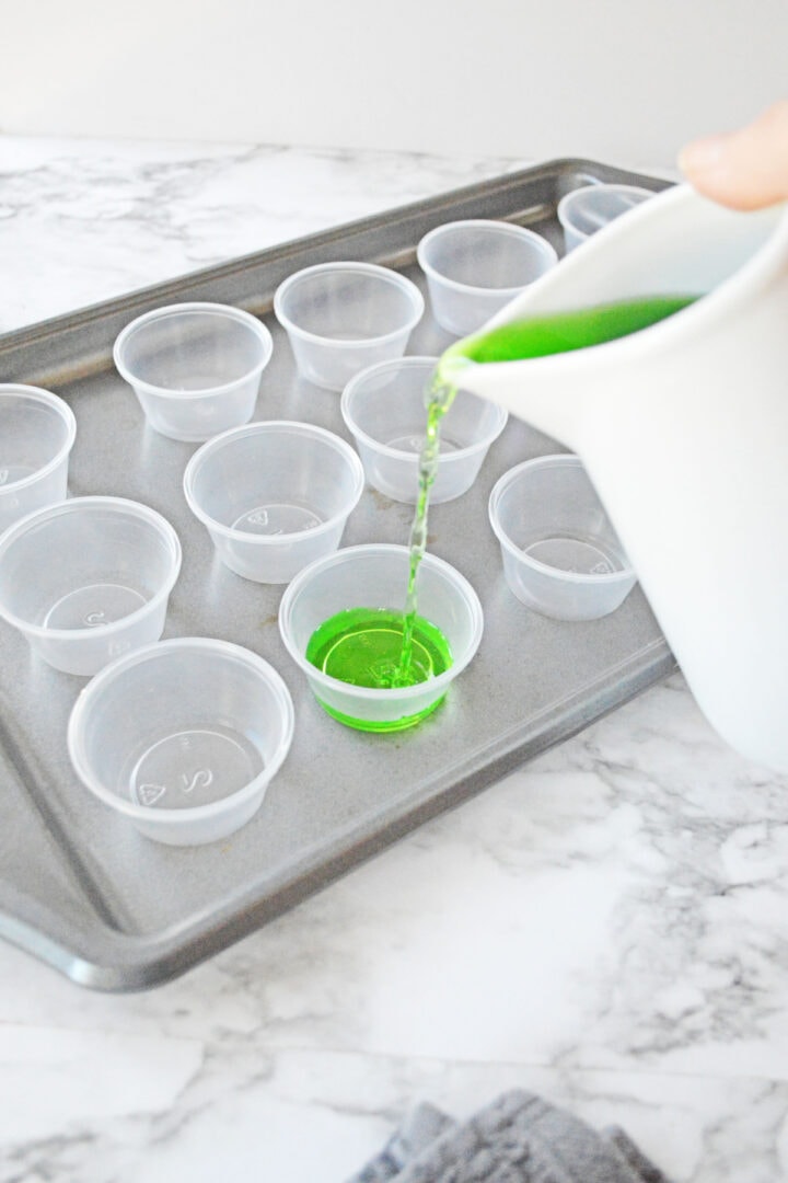 Green Apple Fireball Jello Shots