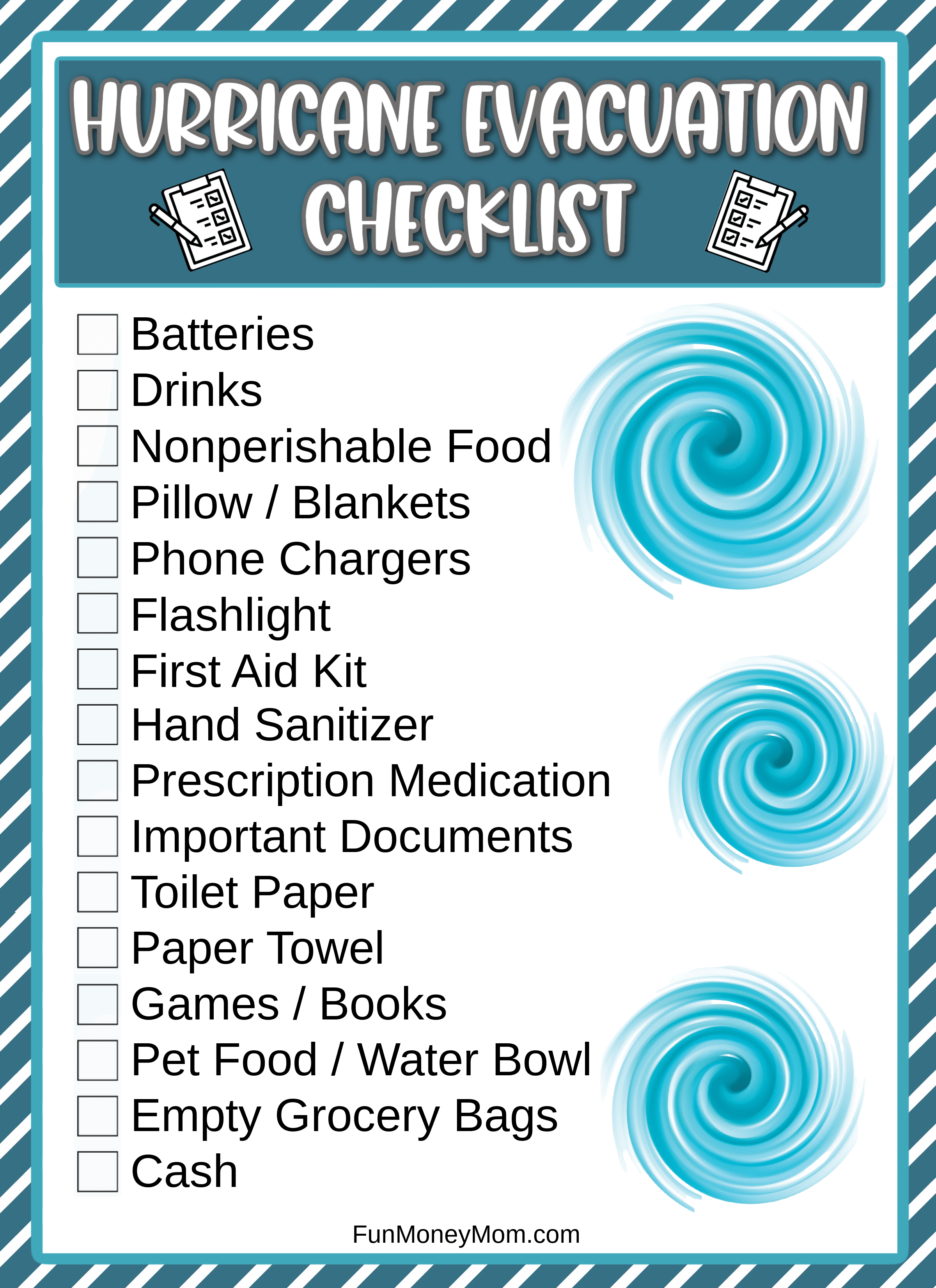 What To Pack For A Hurricane Evacuation (with Printable Checklist)