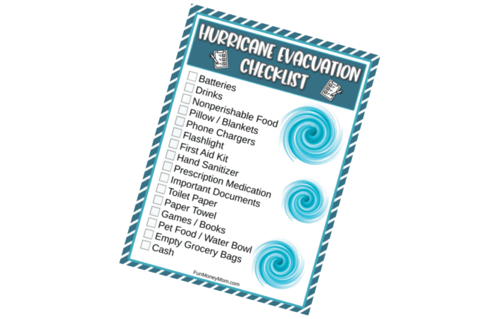 Hurricane Evacuation Checklist