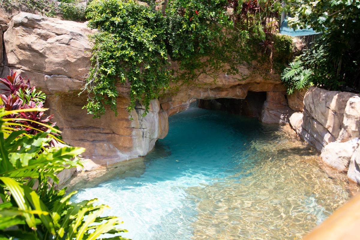 Cave in the lazy river