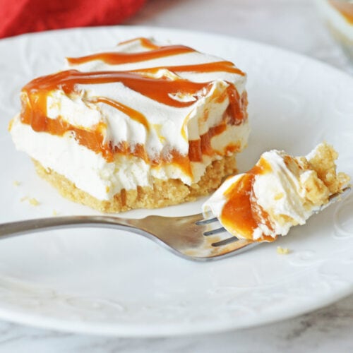 No Bake Pumpkin Lasagna Dessert recipe card