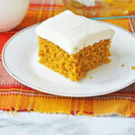 Pumpkin Spice Cake With Cream Cheese Frosting recipe card