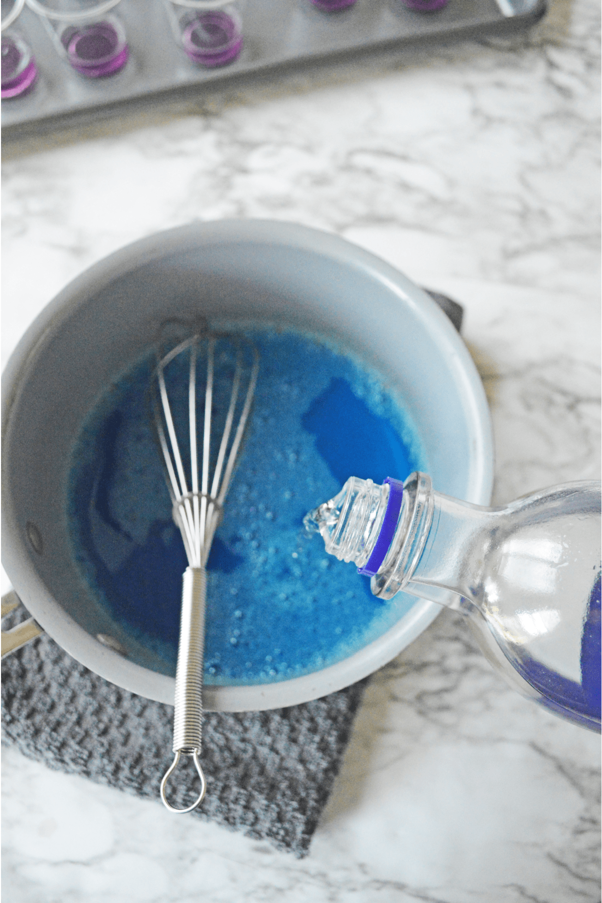 Adding alcohol to blue jello