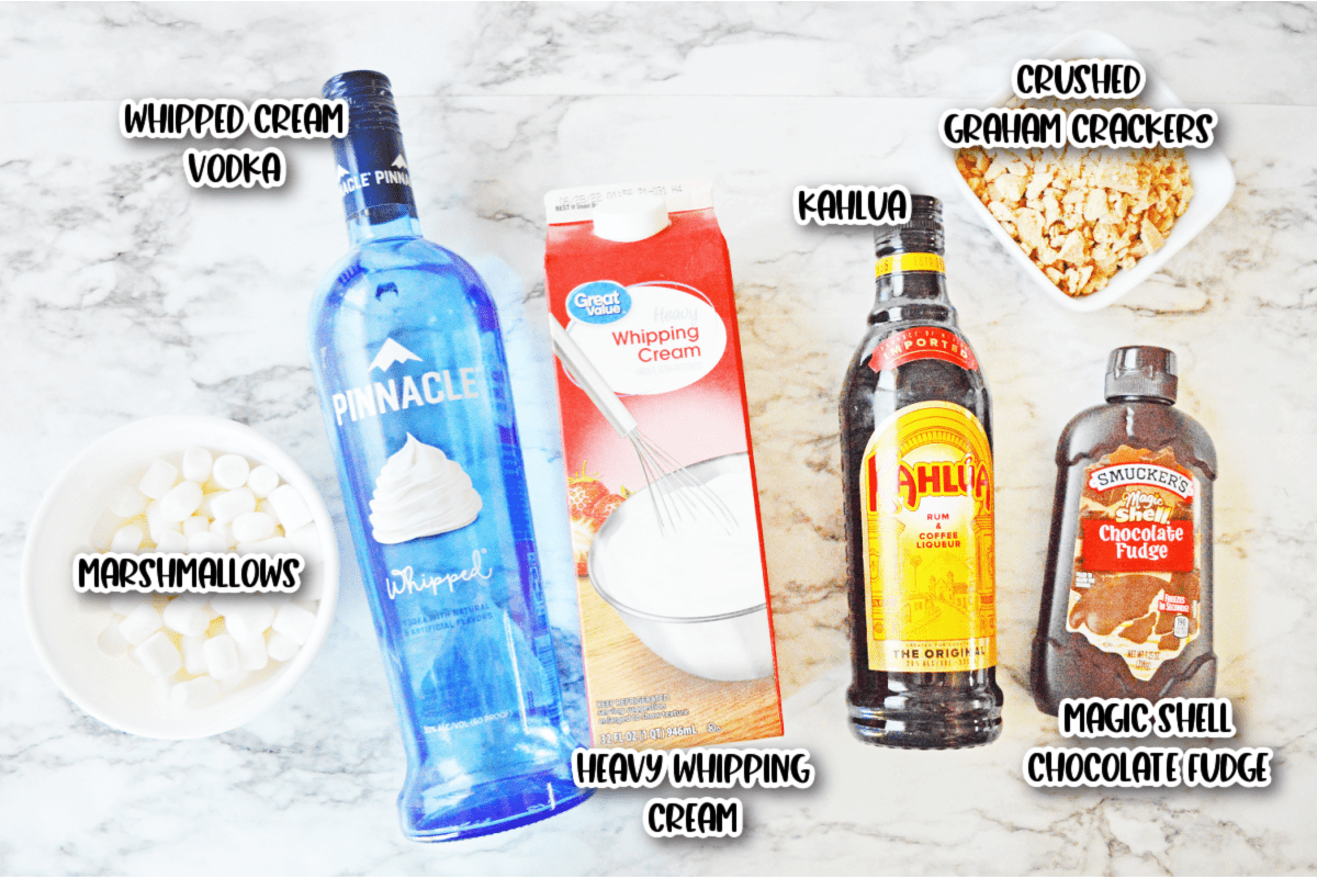 S'more's cocktail ingredients