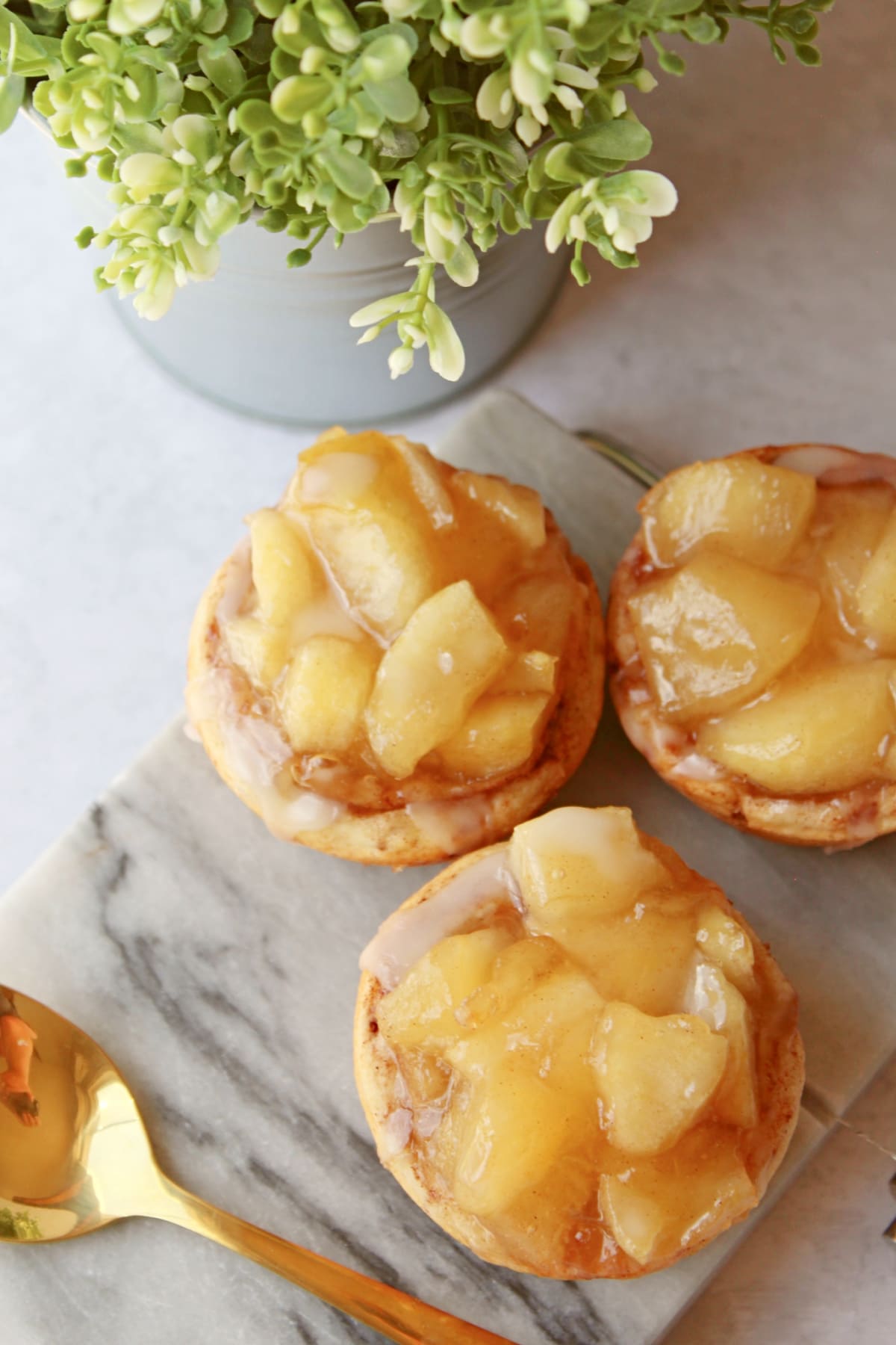 Mini apple pies from above